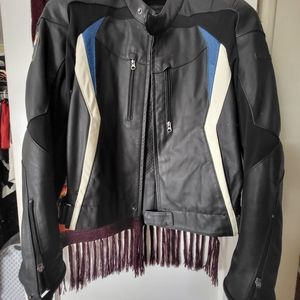 Mens Motorcycle Leather Jacket Motorrad BMW